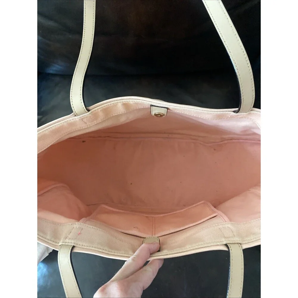 Kate Spade New York Flights of Fancy Pink Grapefruit Tote Bag Purse
